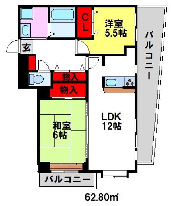 ウエストリバー基山の間取り