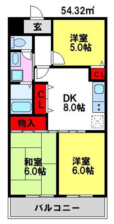 メモリー鳥栖の間取り