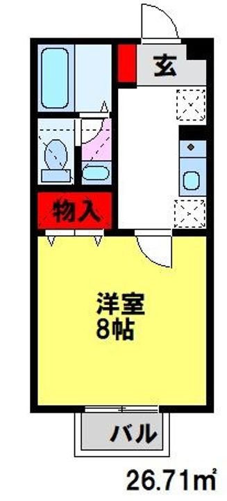 ヴェルメゾンB111の間取り