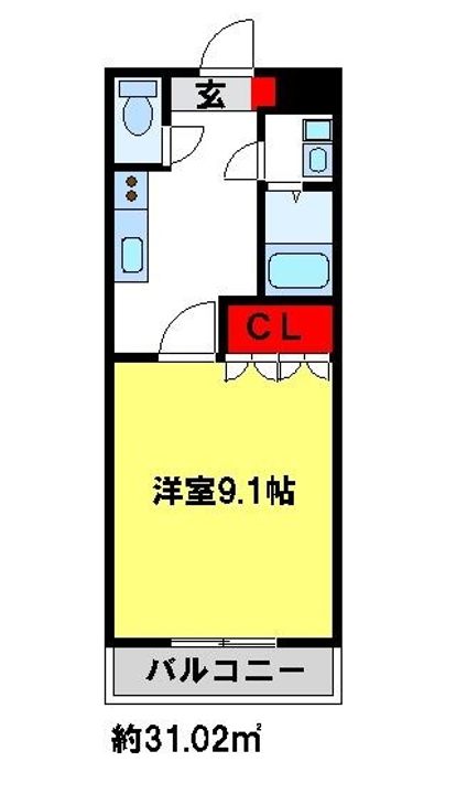 ブランドール旭野205の間取り