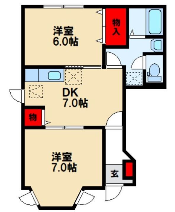 サンベールコガC103の間取り
