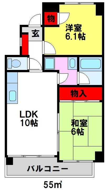 コンフォールメゾンの間取り