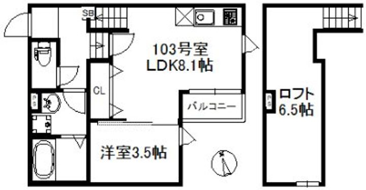 ポラリス鳥栖駅南の間取り