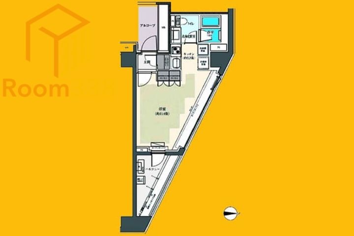 東京都中野区東中野5丁目(マンション)の賃貸物件の間取り