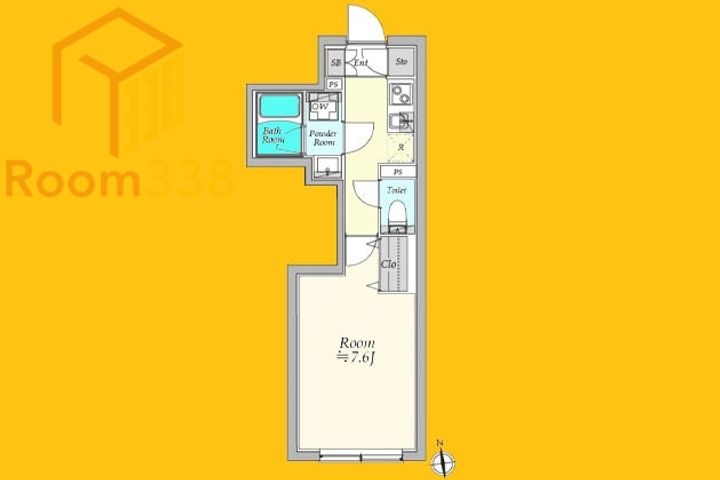 東京都中野区大和町3丁目(マンション)の賃貸物件の間取り