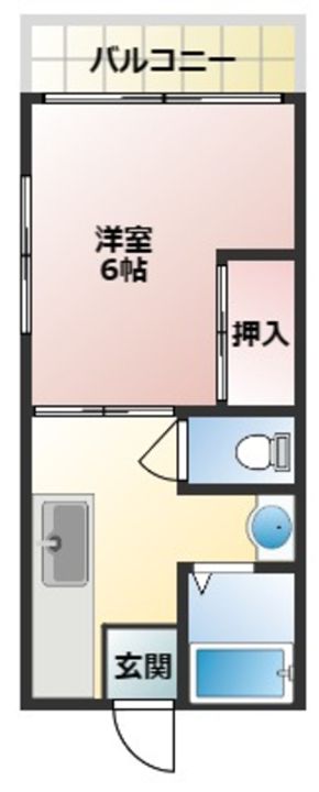 コーポ虹の間取り