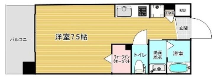 トラストビル姪浜の間取り