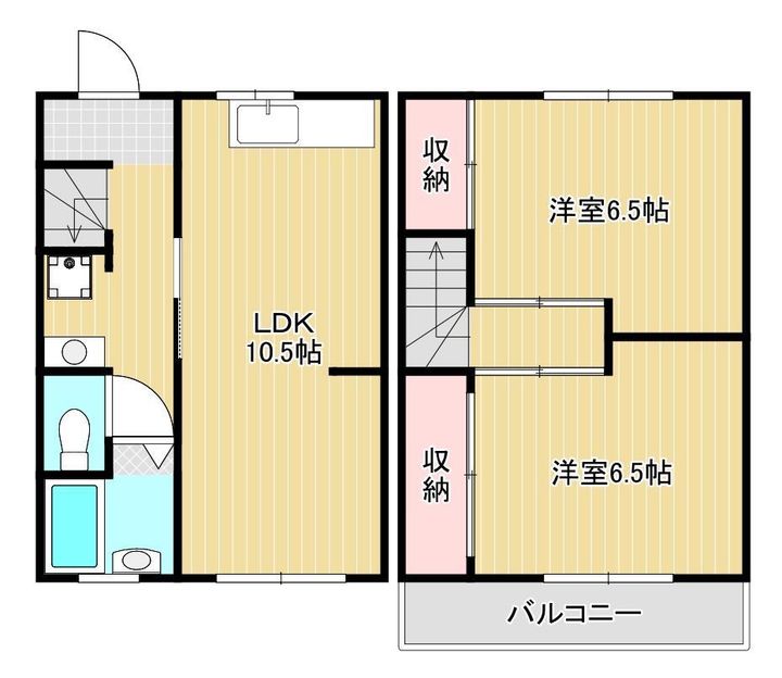 SHハイツDの間取り