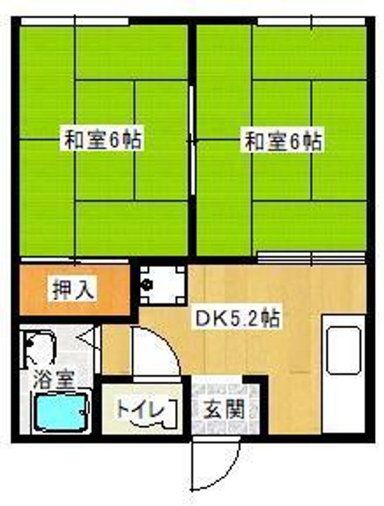 コーポ京野201の間取り