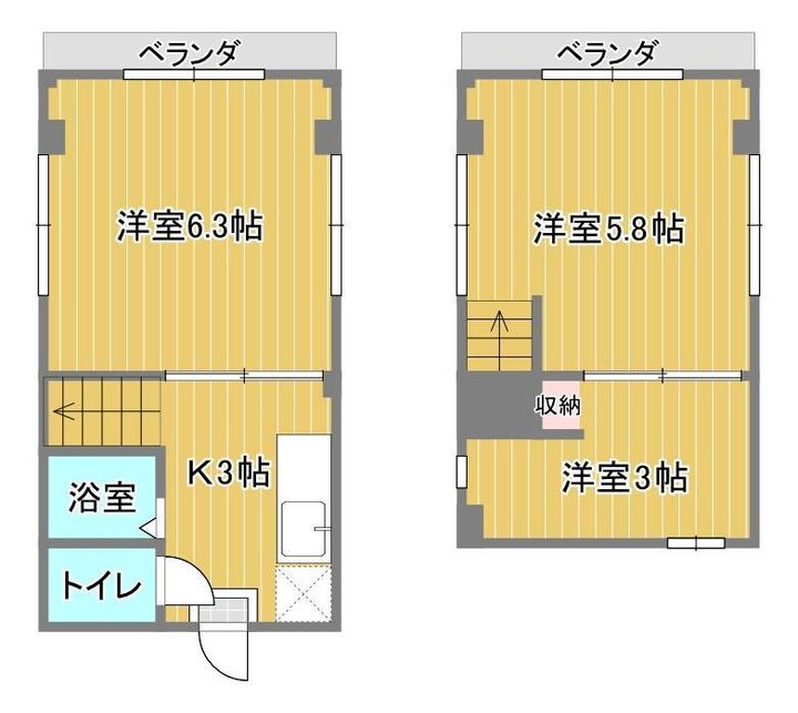 コーポ光ヶ丘205の間取り