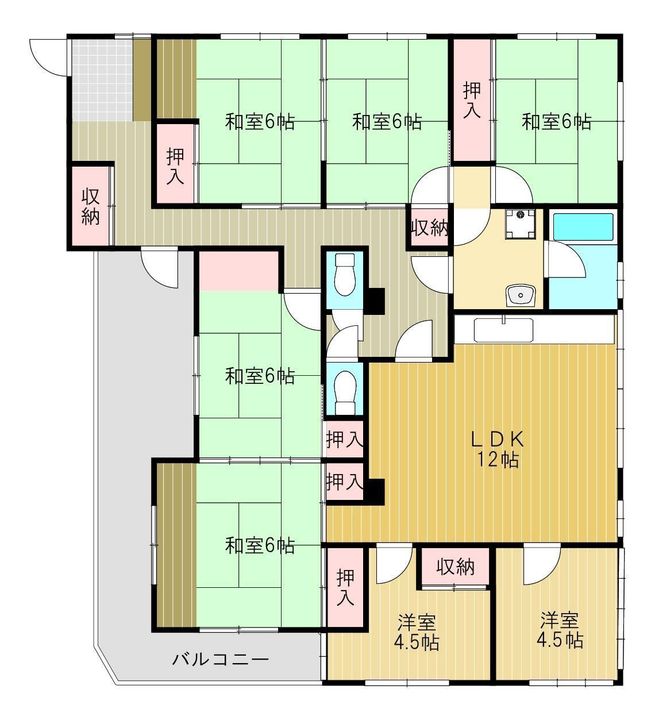 垣本ビル2Fの間取り