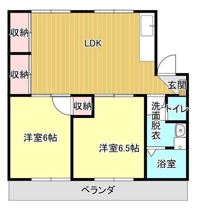 第3山下ビル205の間取り
