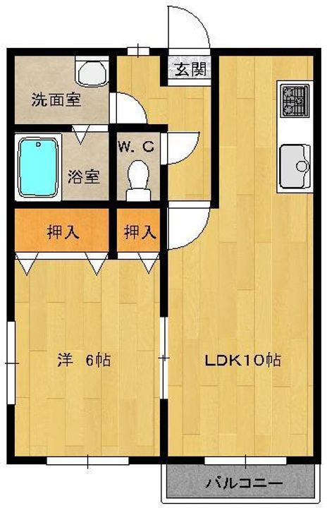 ソシエル西本町203の間取り