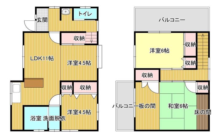 山口県山陽小野田市大字厚狭(一戸建)の賃貸物件1の間取り
