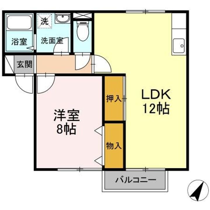 セジュール杉本 ABの間取り