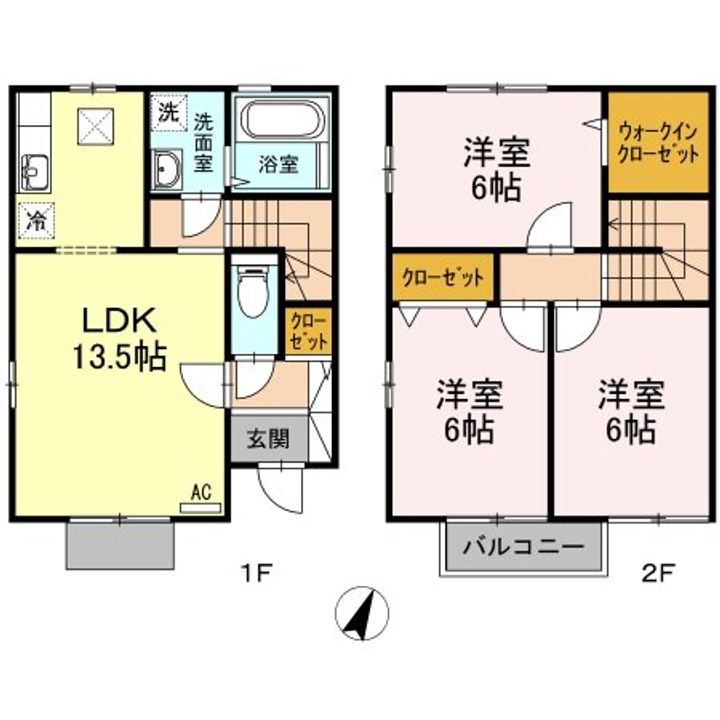 コスモポラリスB102の間取り
