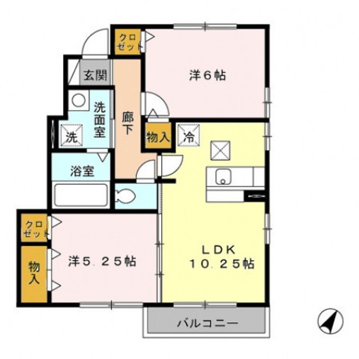 サングリーンAの間取り