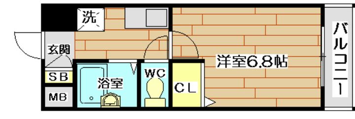 川瀬マンションの間取り