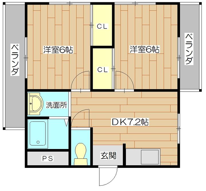 リベルタ緑が丘の間取り