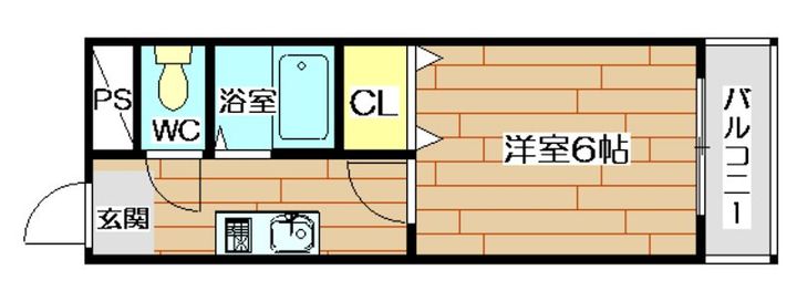 クロシオハイツVの間取り