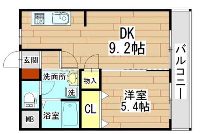 ヴィラコンフォートの間取り