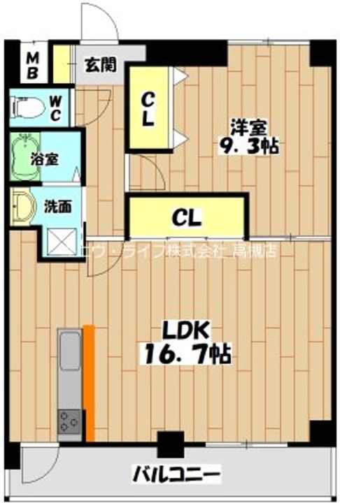 アグレアブルの間取り