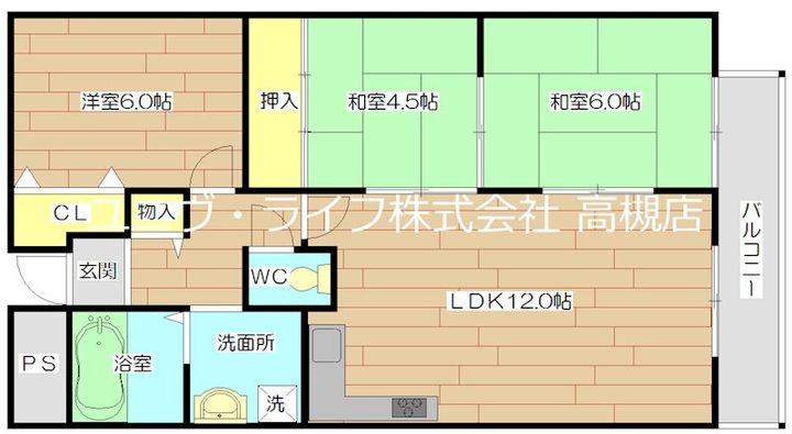 ルガーデニアの間取り