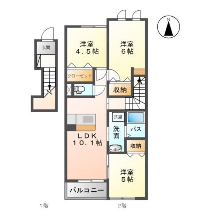 サン・ライズの間取り