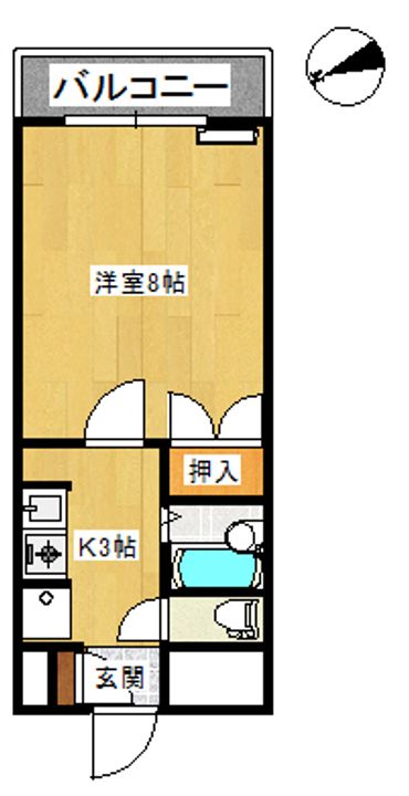 スカイタウンコーストⅢの間取り