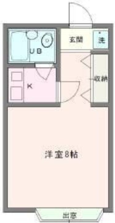 千葉県野田市清水(アパート)の賃貸物件206の間取り