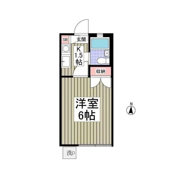 埼玉県さいたま市桜区大字下大久保(アパート)の賃貸物件106の間取り