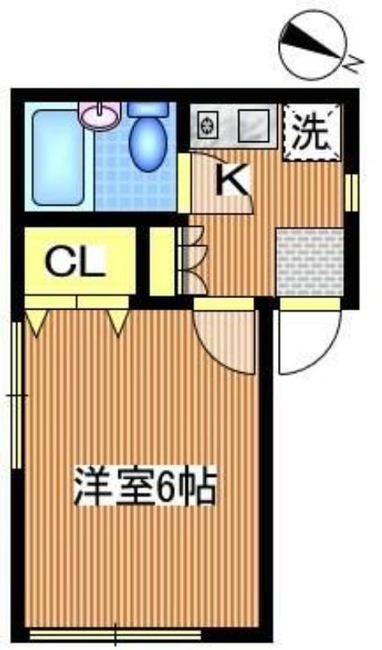 東京都江戸川区平井6丁目(アパート)の賃貸物件101の間取り