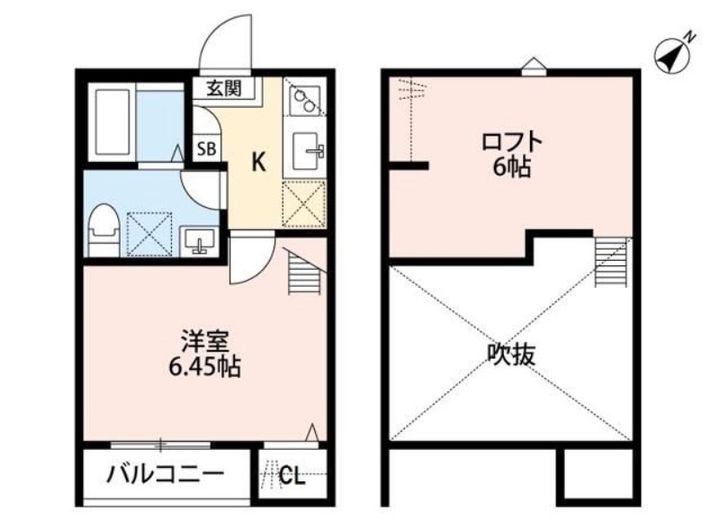 埼玉県さいたま市北区宮原町4丁目(アパート)の賃貸物件の間取り