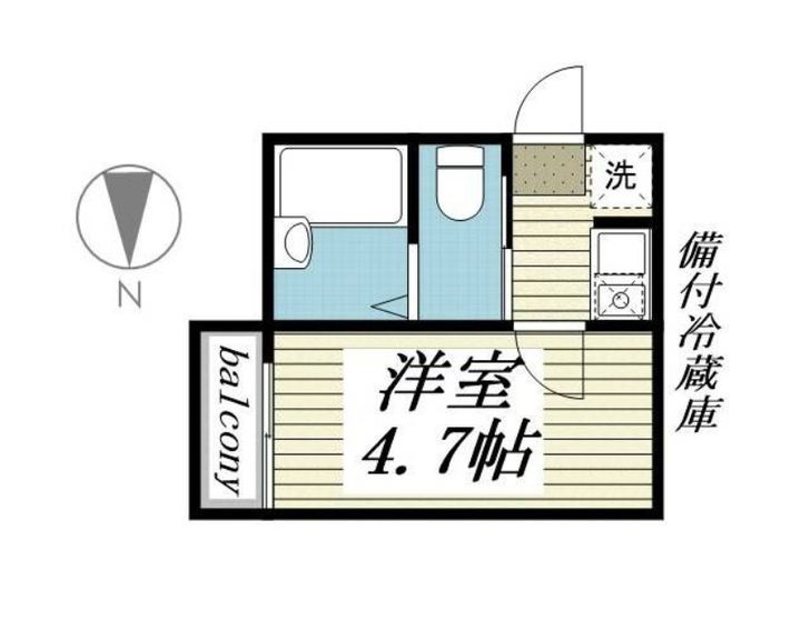 東京都足立区伊興本町2丁目(アパート)の賃貸物件101の間取り