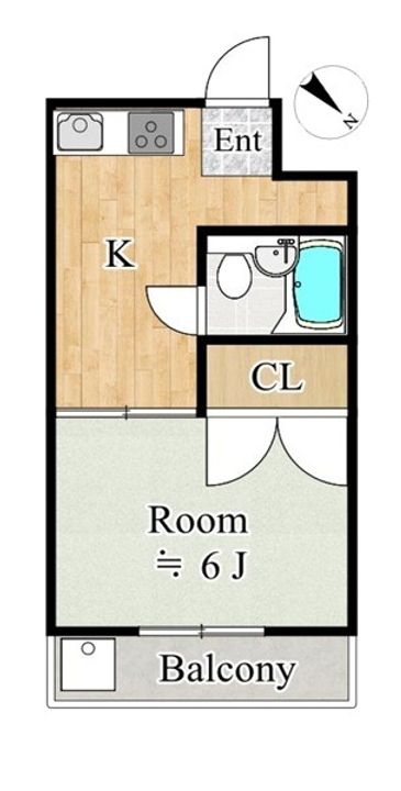 東京都青梅市河辺町5丁目(マンション)の賃貸物件303の間取り