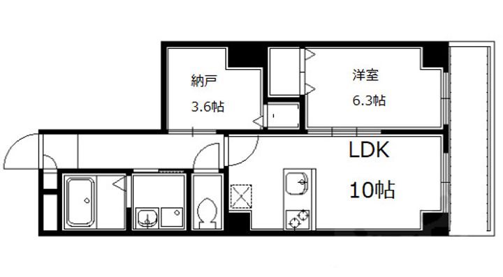 QUINTO五条烏丸の間取り
