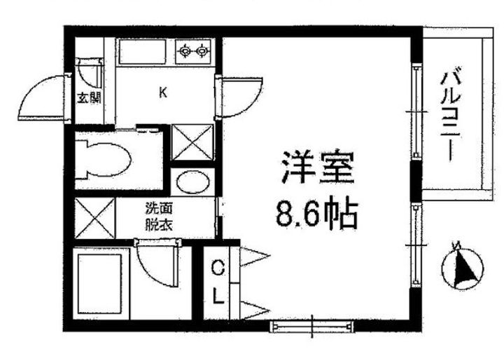クリオジーテ七条の間取り