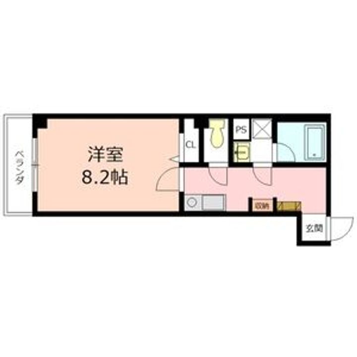 愛知県名古屋市西区那古野1丁目(マンション)の賃貸物件の間取り