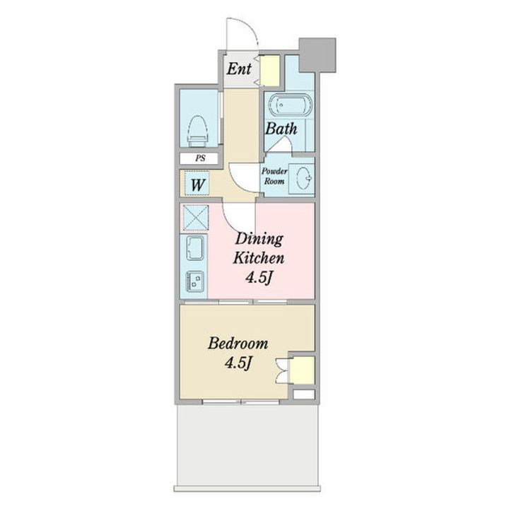 愛知県名古屋市中村区畑江通4丁目(マンション)の賃貸物件の間取り