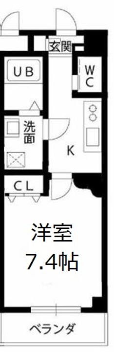 プラリア竹田の間取り