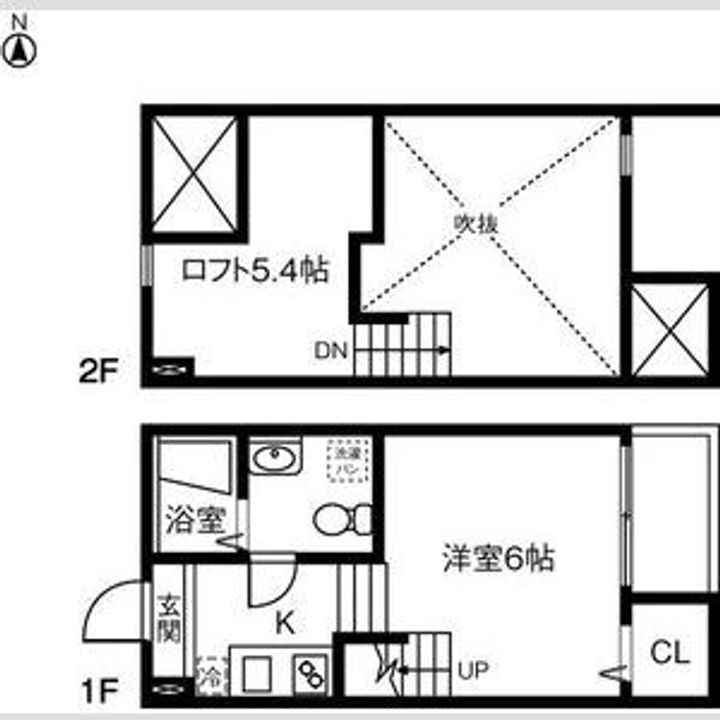 愛知県名古屋市中村区森田町2丁目(アパート)の賃貸物件の間取り
