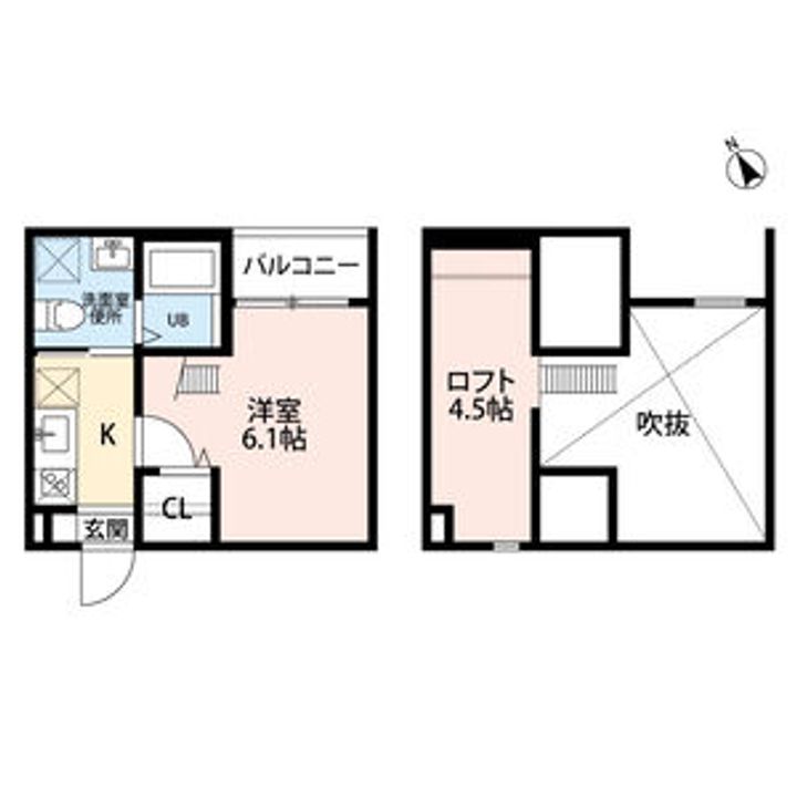 愛知県名古屋市西区南川町(アパート)の賃貸物件の間取り