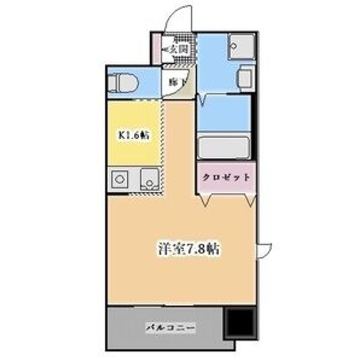 愛知県名古屋市中区千代田5丁目(マンション)の賃貸物件の間取り