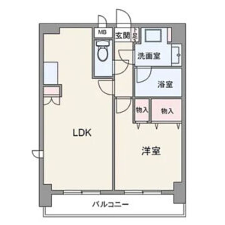 愛知県名古屋市中区新栄1丁目(マンション)の賃貸物件の間取り