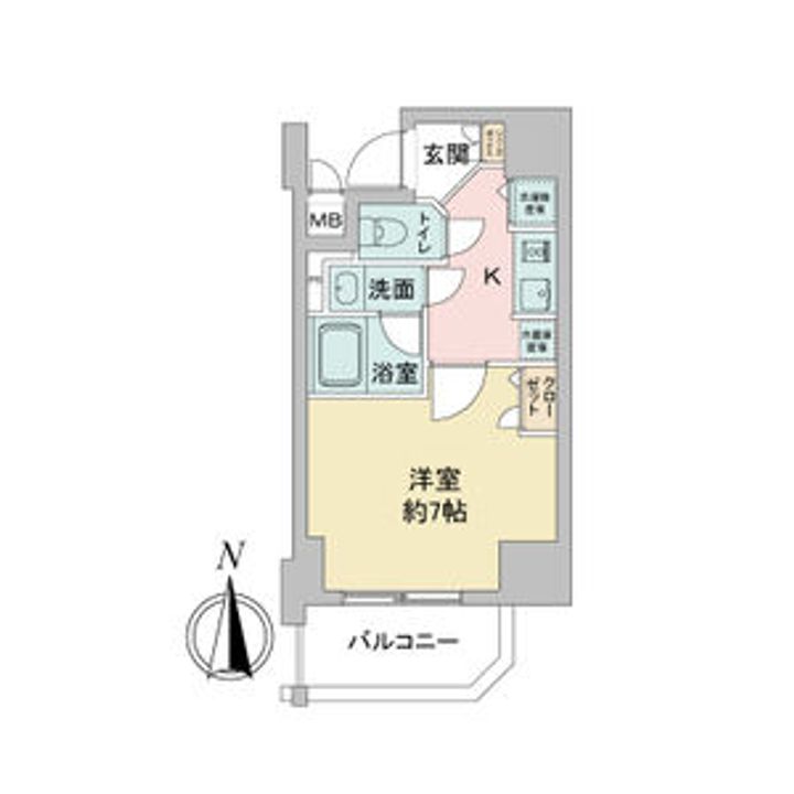 愛知県名古屋市中区栄4丁目(マンション)の賃貸物件の間取り