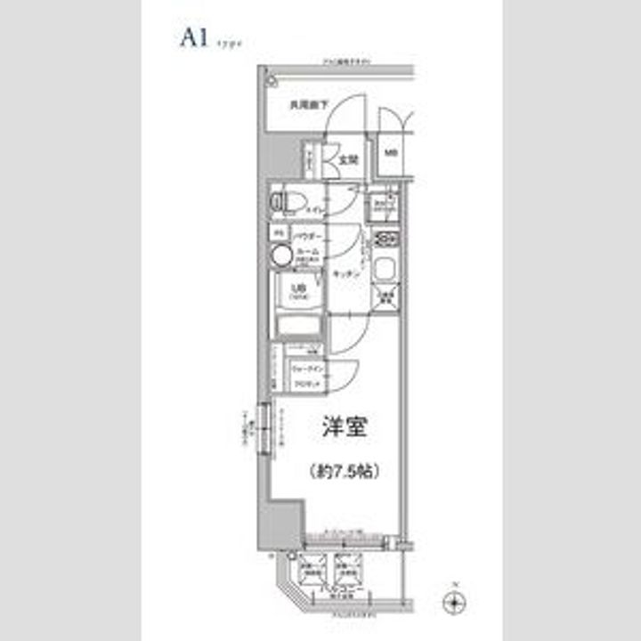 愛知県名古屋市東区泉2丁目(マンション)の賃貸物件の間取り