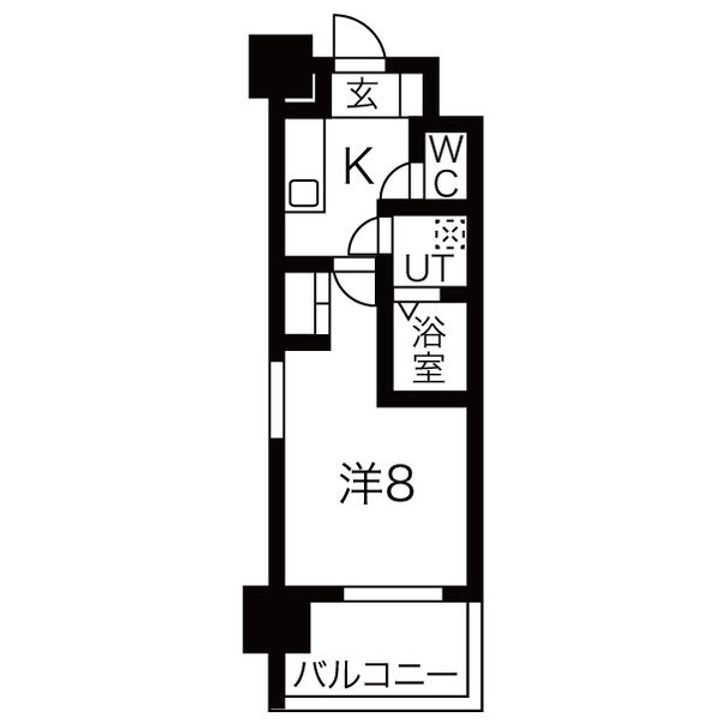 アーバンフラッツ五条堀川の間取り
