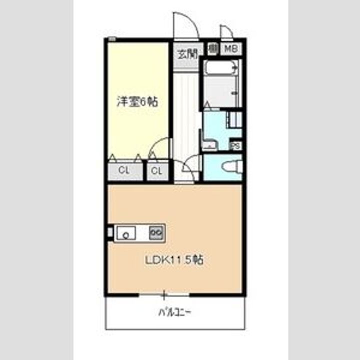 愛知県名古屋市中村区烏森町3丁目(マンション)の賃貸物件の間取り