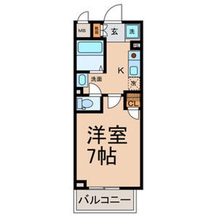 愛知県名古屋市昭和区福原町1丁目(マンション)の賃貸物件の間取り