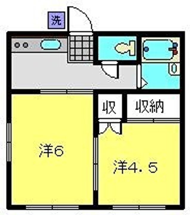 桜台ハイツ201の間取り